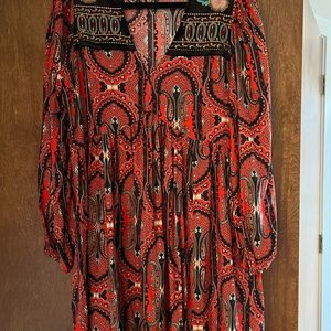 Zara dress with velvet trim